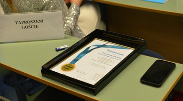 Dyplom - podziękowanie za udział i wsparcie w III edycji konkursu Zarządzanie na medal.