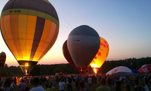 Zawody Balonowe, balony podczas Świecenia 