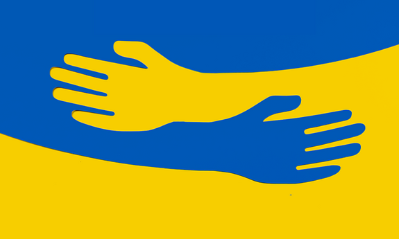 Kurs języka polskiego, dłonie żółto niebieskie
