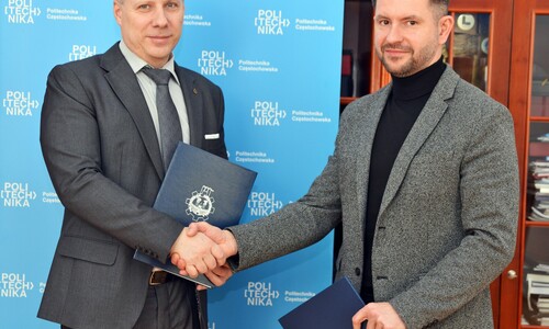 Podpisanie umowy Politechnika Częstochowska-Grupa VERSO DELTOID sp. z o.o.