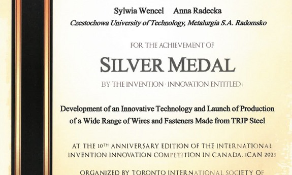 Sukces WIPiTM PCz na Międzynarodowej Wystawie Innowacji iCAN 2025 w Toronto