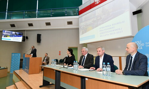 Uczestnicy spotkania prezentującego Strategię Rozwoju Politechniki Częstochowskiej