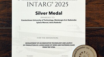 Medal Srebrny INTARG oraz dyplom