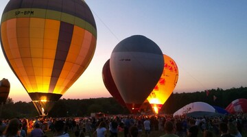 Zawody Balonowe, balony podczas Świecenia 