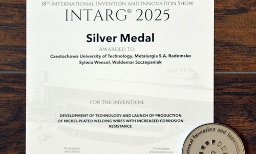 Medal Srebrny INTARG oraz dyplom